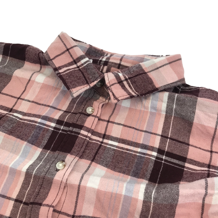 Uniqlo men's XL pink checked shirt