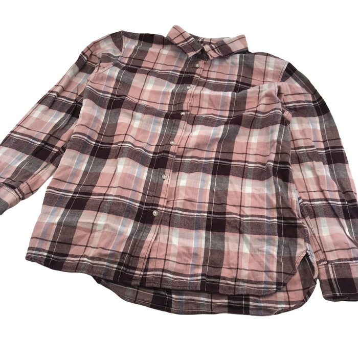 Uniqlo men's XL pink checked shirt