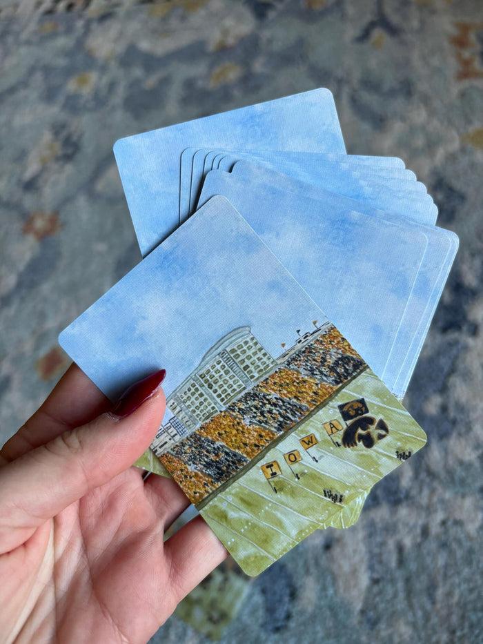 University of Iowa Watercolor Playing Cards