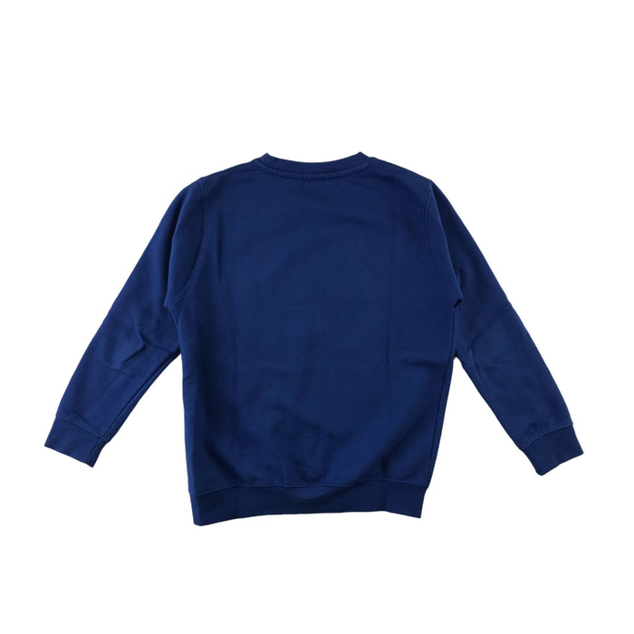 Unknown 7-8 years royal blue bear car print sweater
