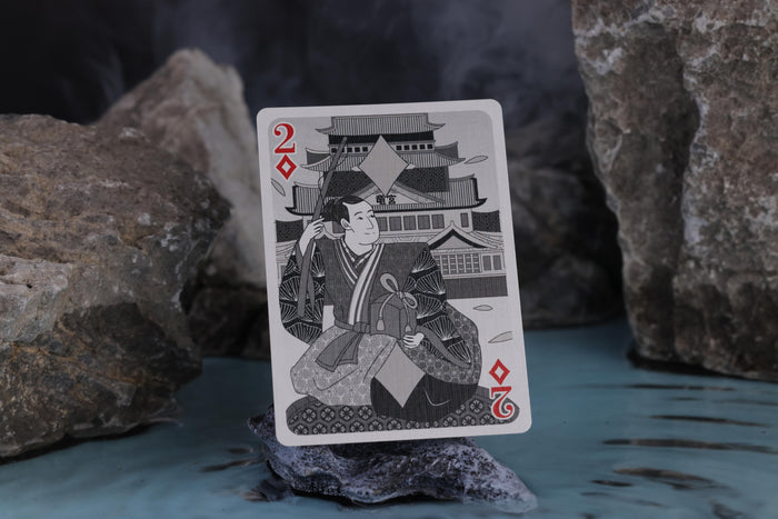 Origami Black Edition Number Card (Diamonds)