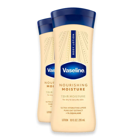 Vaseline Lotion Intensive Care, Nourishing Moisture 10 oz- 2 Pack - OPEN BOX
