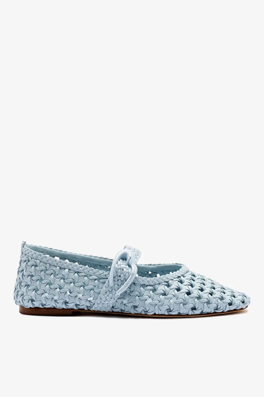 Verona Macrame Ballet Flat In Maya Leather Ballet Larroudé