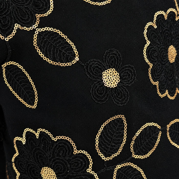 VITAMINS BALLOON SLEEVES EMBROIDERED MATCHING TOP