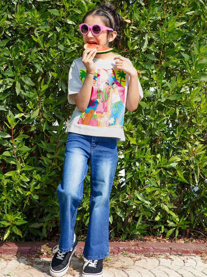 VITAMINS BLUE BOOT CUT DENIM PANT