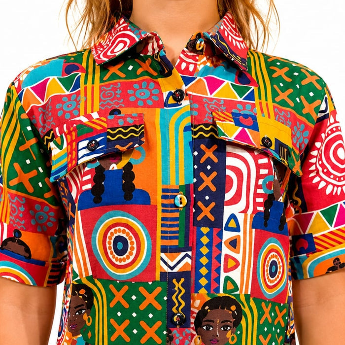 VITAMINS CHARACTER PRINT DRESS