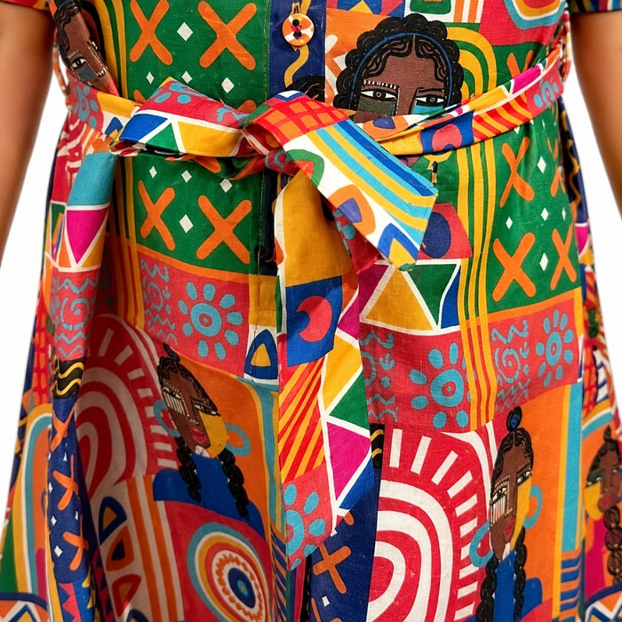 VITAMINS CHARACTER PRINT DRESS