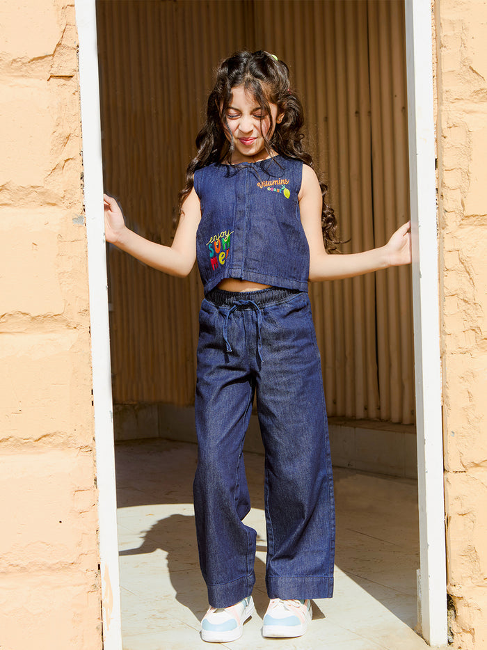 VITAMINS ENJOY SUMMER MATCHING DENIM BOTTOM