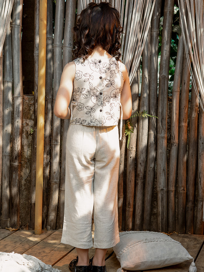 VITAMINS FLORAL EMBROIDERED MATCHING BOTTOM