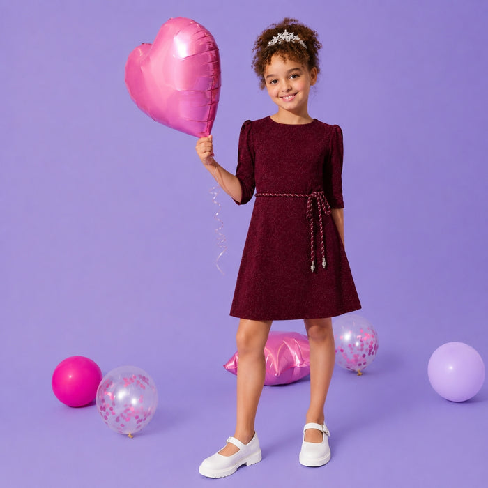 VITAMINS KNIT LUREX SHEATH DRESS