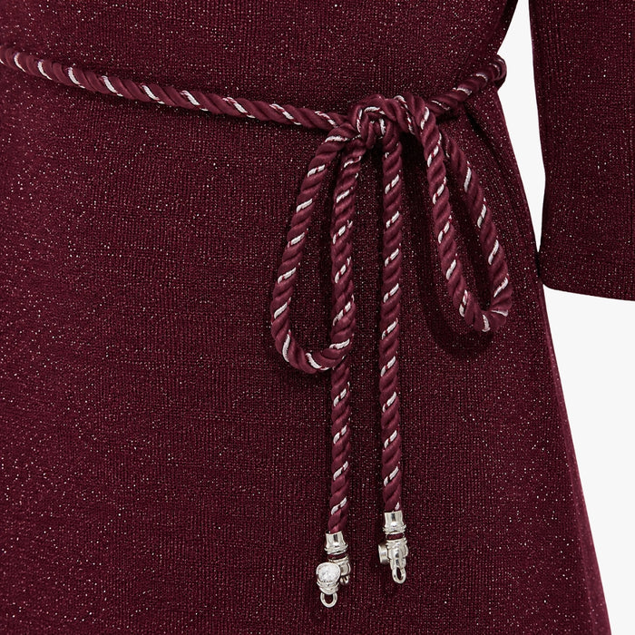 VITAMINS KNIT LUREX SHEATH DRESS