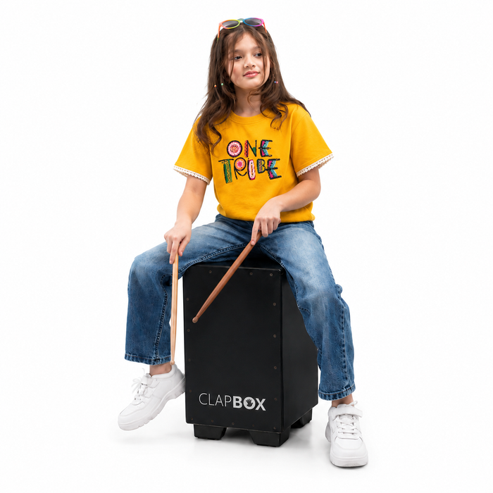 VITAMINS ONE TRIBE EMBROIDERED BOXY FIT T-SHIRT