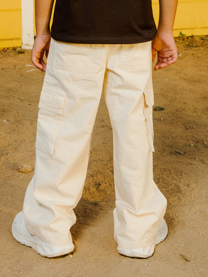 VITAMINS ROUND ELASTIC COTTON CARGO PANT