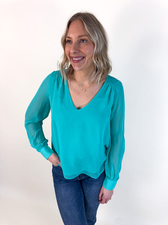 Waterfall Woven Blouse