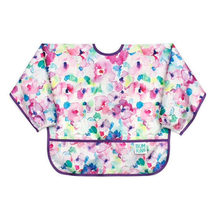 Bumkins Waterproof Sleeved Bib - Watercolour | Koop.co.nz