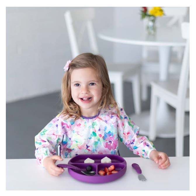 Bumkins Waterproof Sleeved Bib - Watercolour | Koop.co.nz