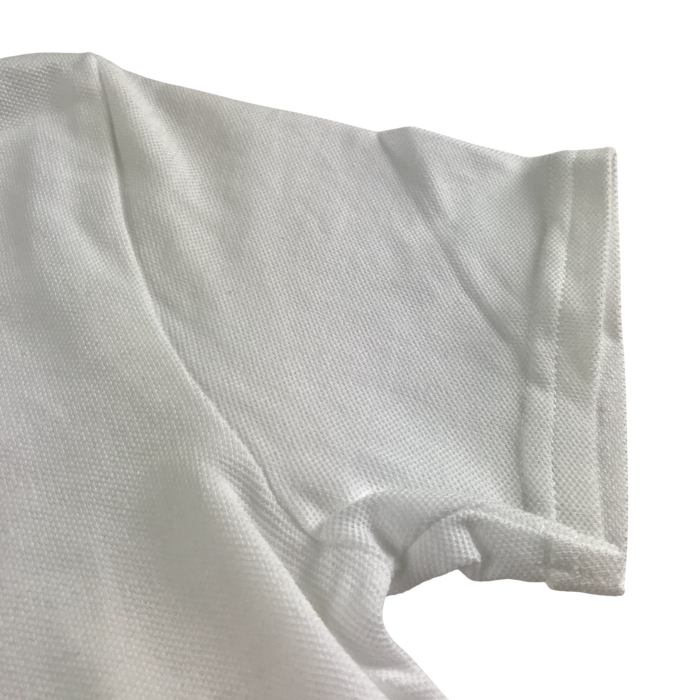 White unisex school polo shirt