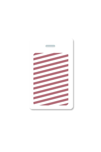White Vertical Clip-on Half Day / One Day BACKpart with Slot Hole - 06054, Qty = 1000