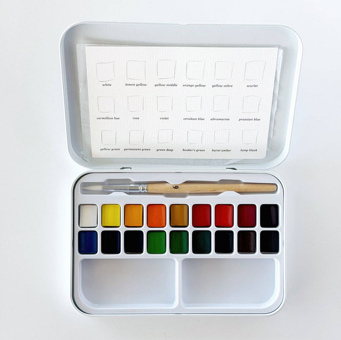 White Watercolor Paint Set