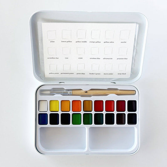 White Watercolor Paint Set