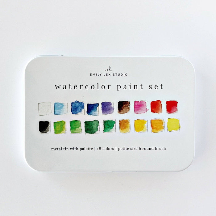 White Watercolor Paint Set