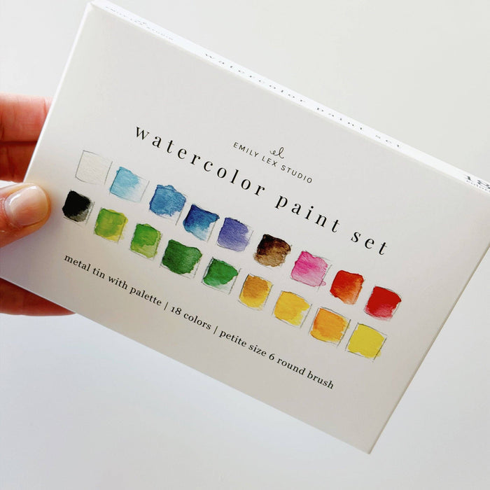 White Watercolor Paint Set