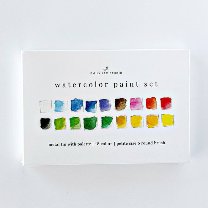 White Watercolor Paint Set