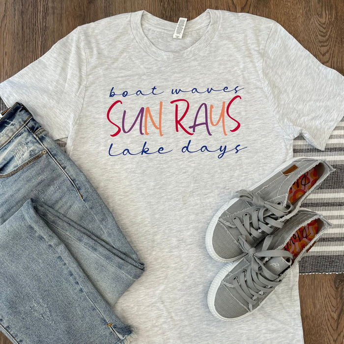Wholesale Boat Waves Lake Days Tee