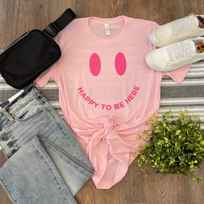 Wholesale Happy To Be Here Tee