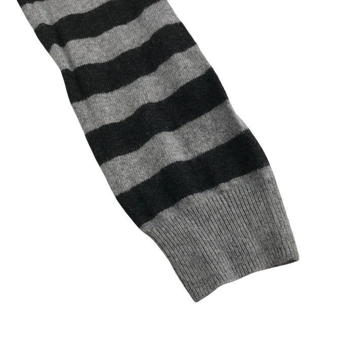 Wild 12-13 years grey black and blue striped jumper