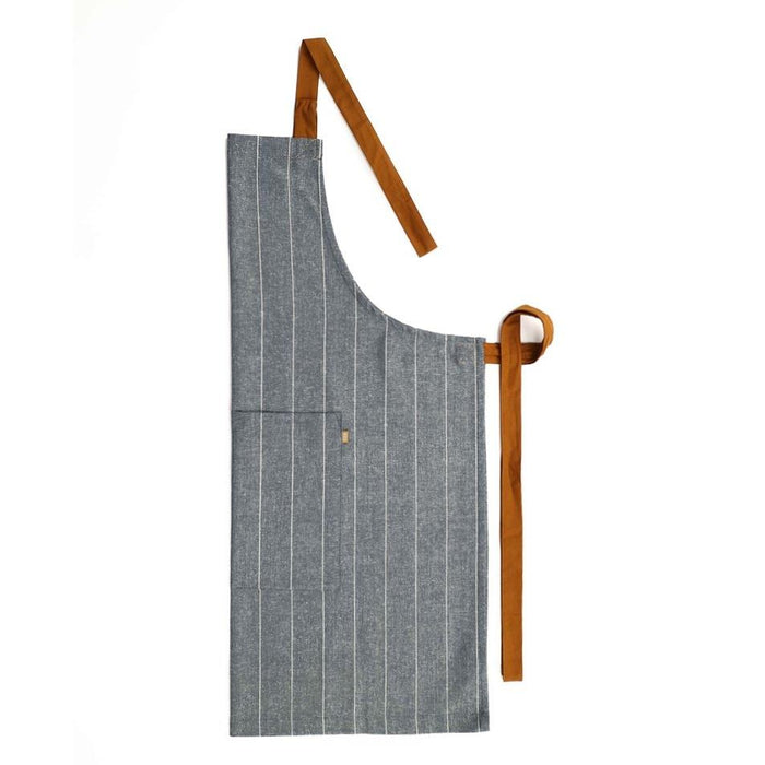 Raine & Humble Wild Stripe Apron - Navy Blue | Koop.co.nz