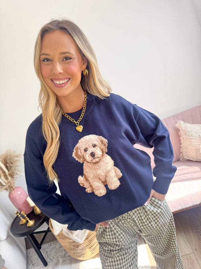 Le Lis Willow Goldendoodle Sweater – women's sweater
