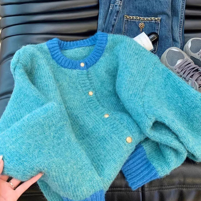Women's Cozy Knit Cardigan – Oversized Loose-Fit Sweater