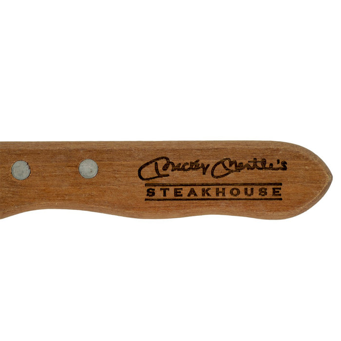 Wood Handle Jumbo Steak Knife W/ Pointed End
