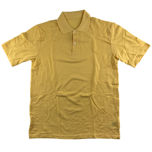 Yellow unisex school polo shirt