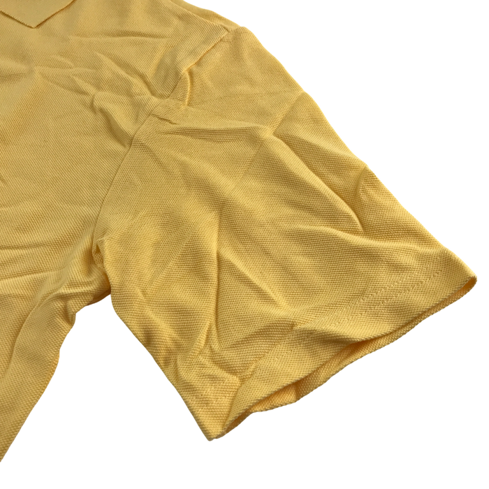 Yellow unisex school polo shirt