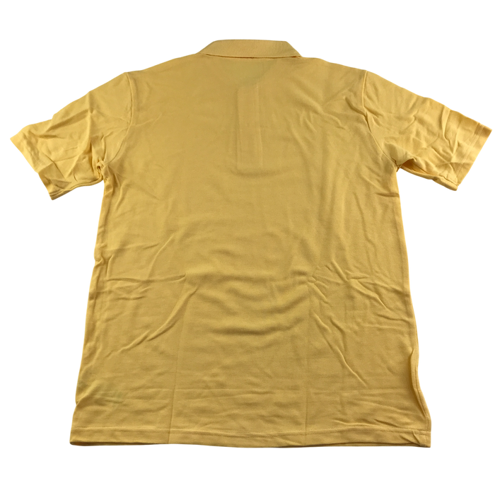 Yellow unisex school polo shirt