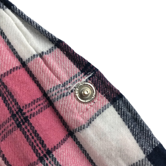 Young Dimensions 10 years navy pink checked buttoned cotton shirt