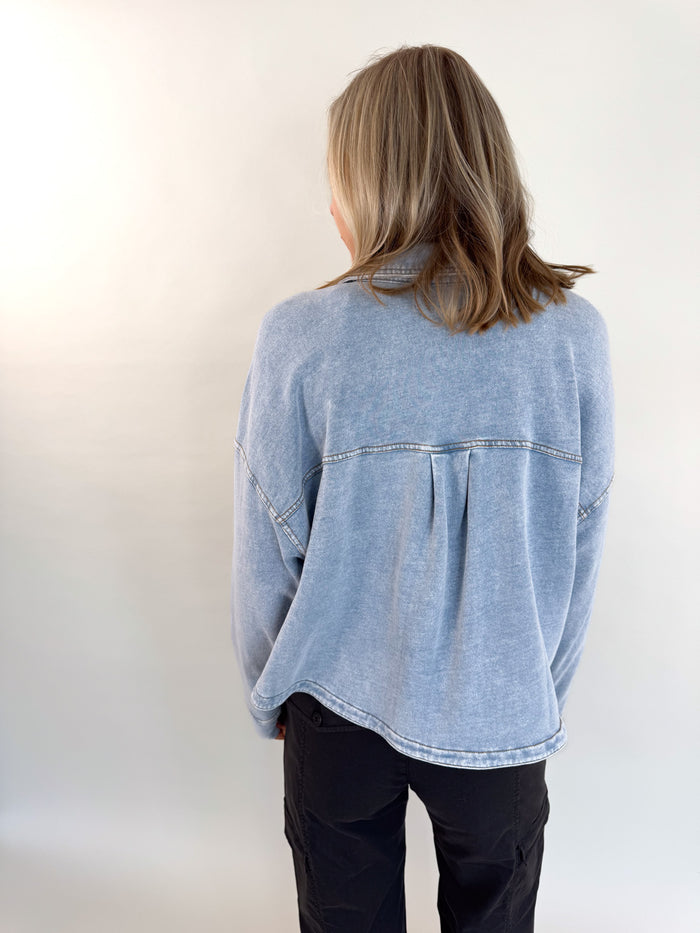 [Z SUPPLY] All Day Cropped Knit Jacket