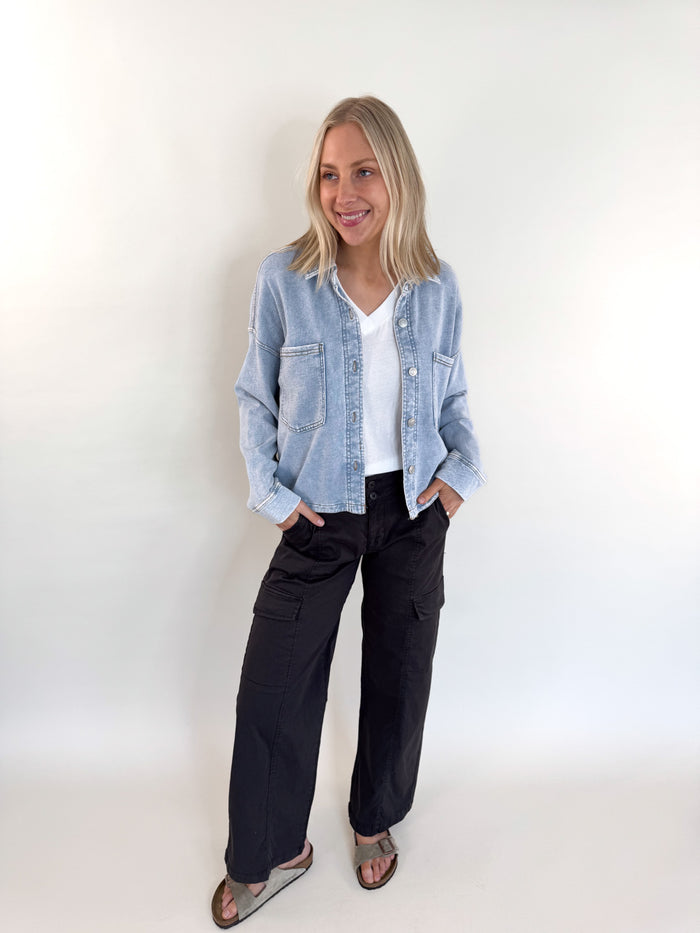 [Z SUPPLY] All Day Cropped Knit Jacket