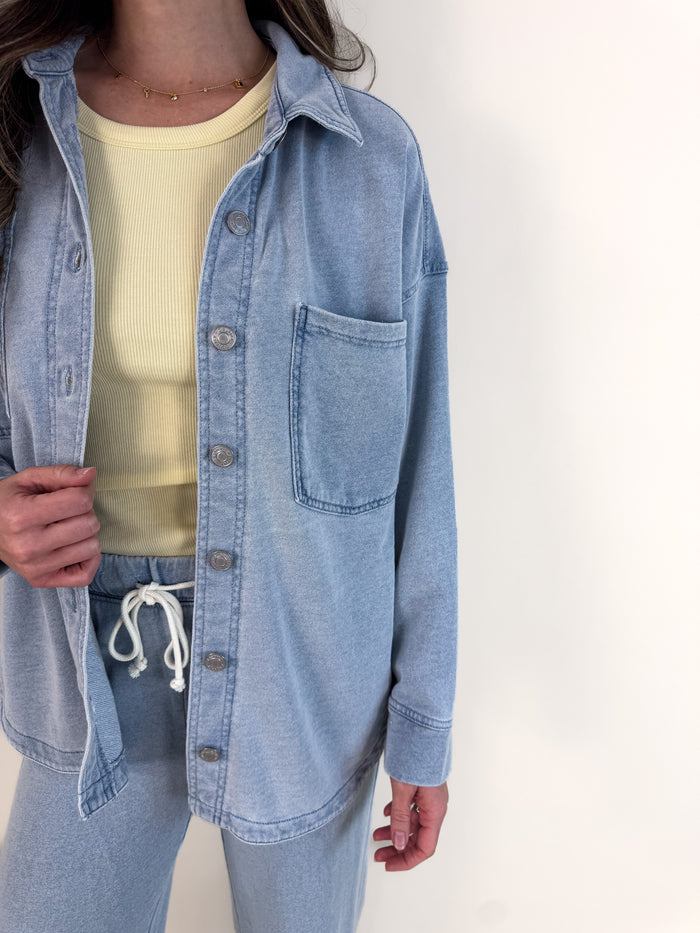 [Z Supply] All Day Knit Denim Jacket