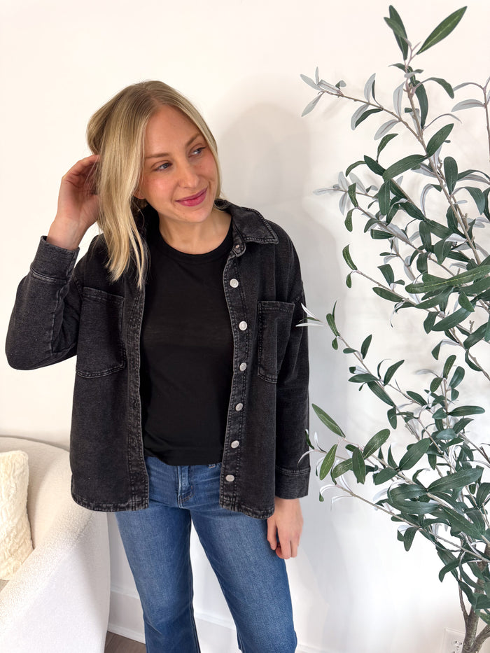 [Z Supply] All Day Knit Denim Jacket