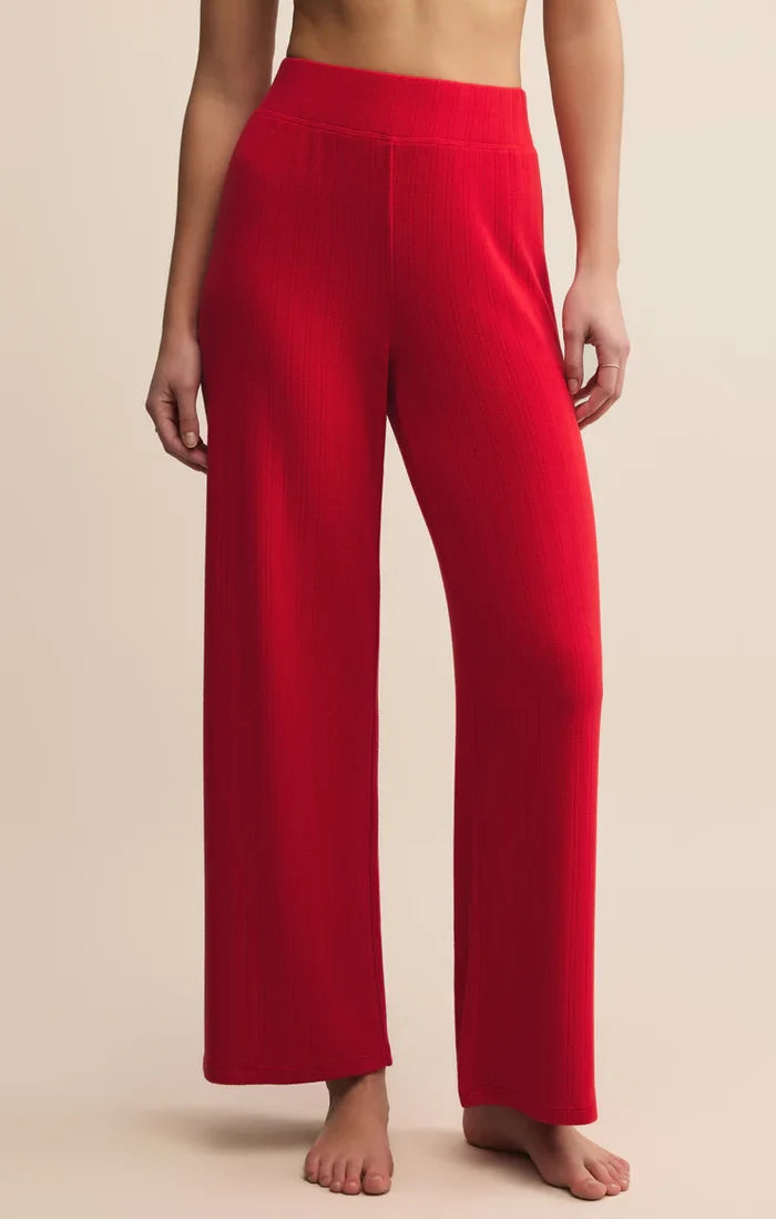 [Z SUPPLY] Holly Red Luxe Pointelle Pant