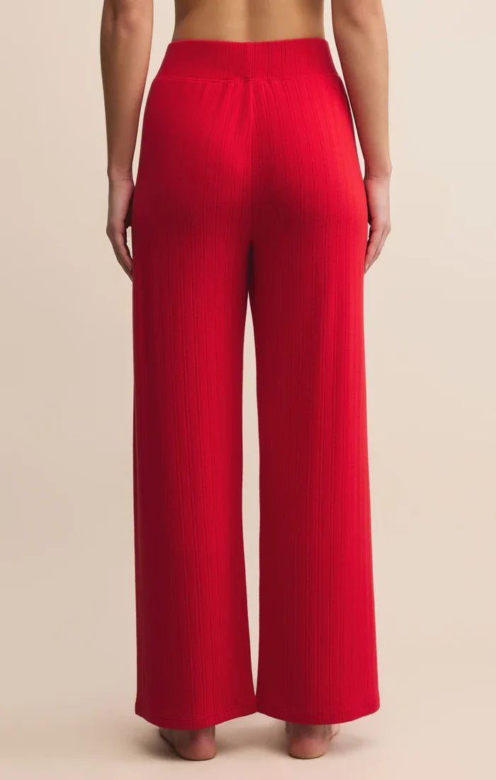 [Z SUPPLY] Holly Red Luxe Pointelle Pant