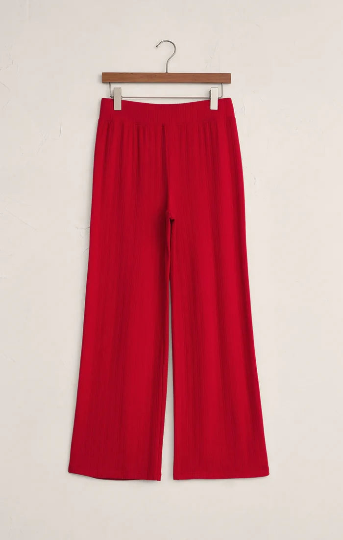 [Z SUPPLY] Holly Red Luxe Pointelle Pant