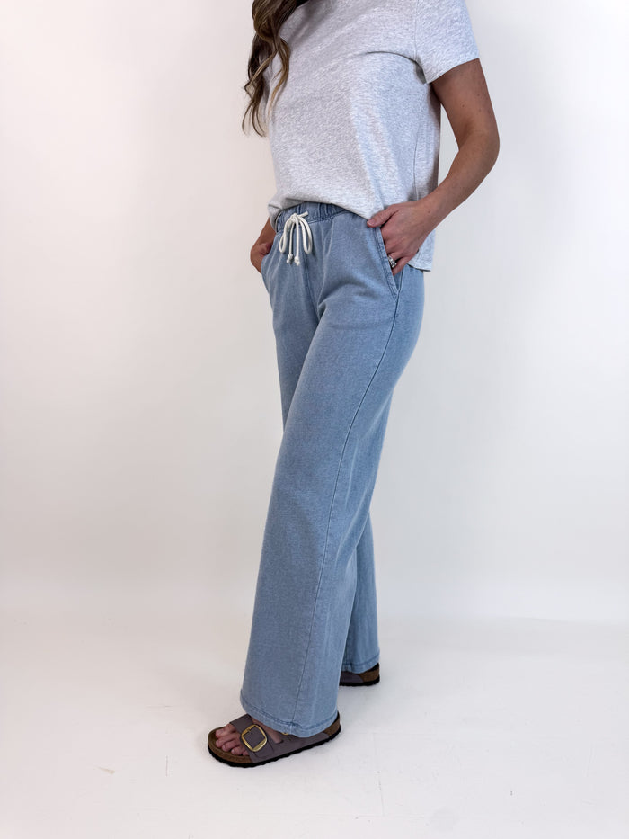 [Z SUPPLY] Hunter Knit Denim Pant- Ocean Air