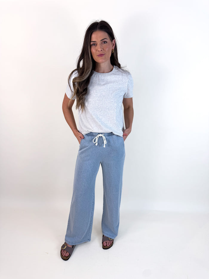 [Z SUPPLY] Hunter Knit Denim Pant- Ocean Air