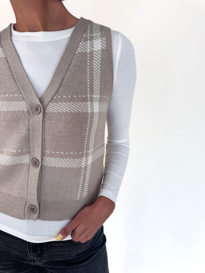 [Z SUPPLY] Oliver Plaid Sweater Vest