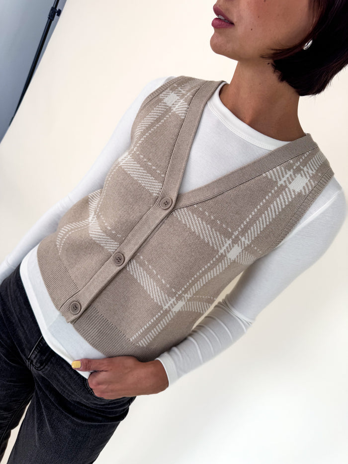 [Z SUPPLY] Oliver Plaid Sweater Vest