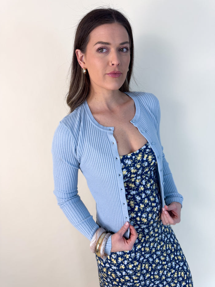 [Z SUPPLY] Patrice Ribbed Cardigan -Coast